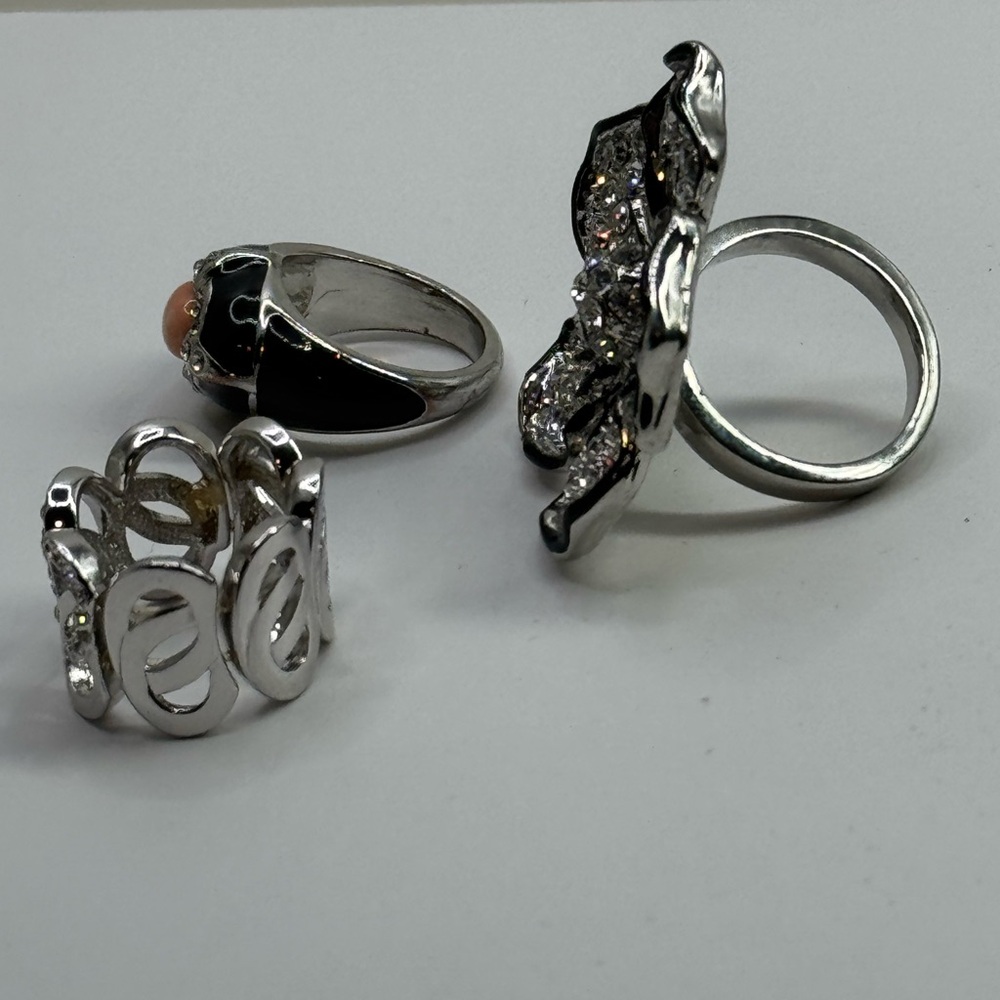 Statement sparkly Ring Set - Picture 4 of 8